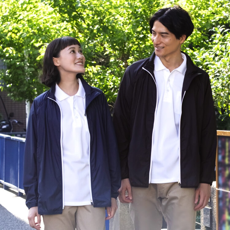 【介護スタッフブルゾン】 男女兼用 「水をはじく素材！」 SS～4Lサイズ 2色 訪問介護制服/デイケアサービス