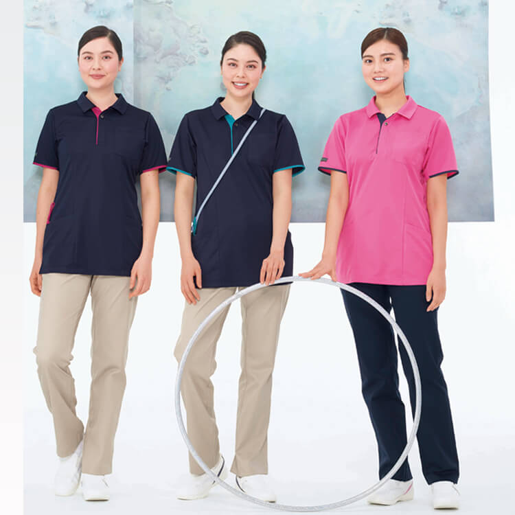 【ナース パンツ】 看護師ズボンレディース 「快適ストレッチ 腰部がズレにくい！」 制電 S～EL　ネイビー  ベージュ/ナガイレーベン