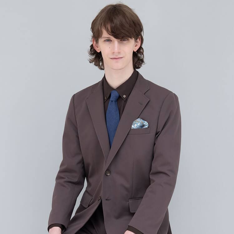 【ネクタイ デニム風合い】 綾織・綿65%/ポリエステル35% 2色 店鋪制服/レストランユニフォーム