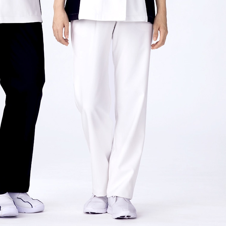 【エステ制服パンツ レディース】 抗ウイルス・ 防透け素材  股下フリー 83cm  S～５L