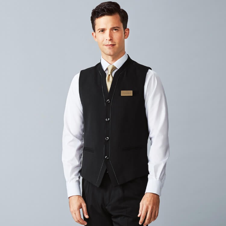 【ネクタイ】 無地・バスケット織・ポリエステル100% 5色 バンケット制服/ホテルユニフォーム