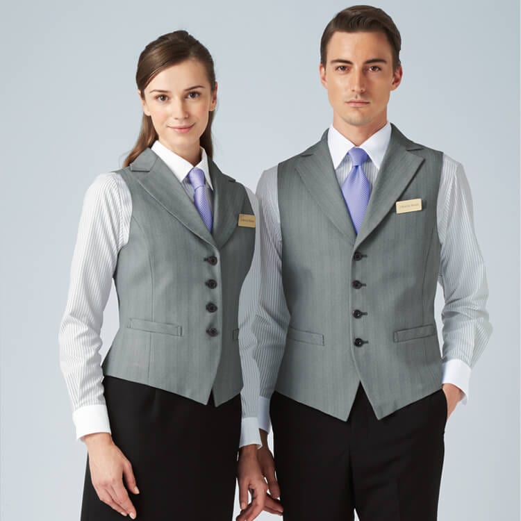 【ネクタイ制服】 レジメンタル・ポリエステル100% 3色 ホテル/レストランユニフォーム