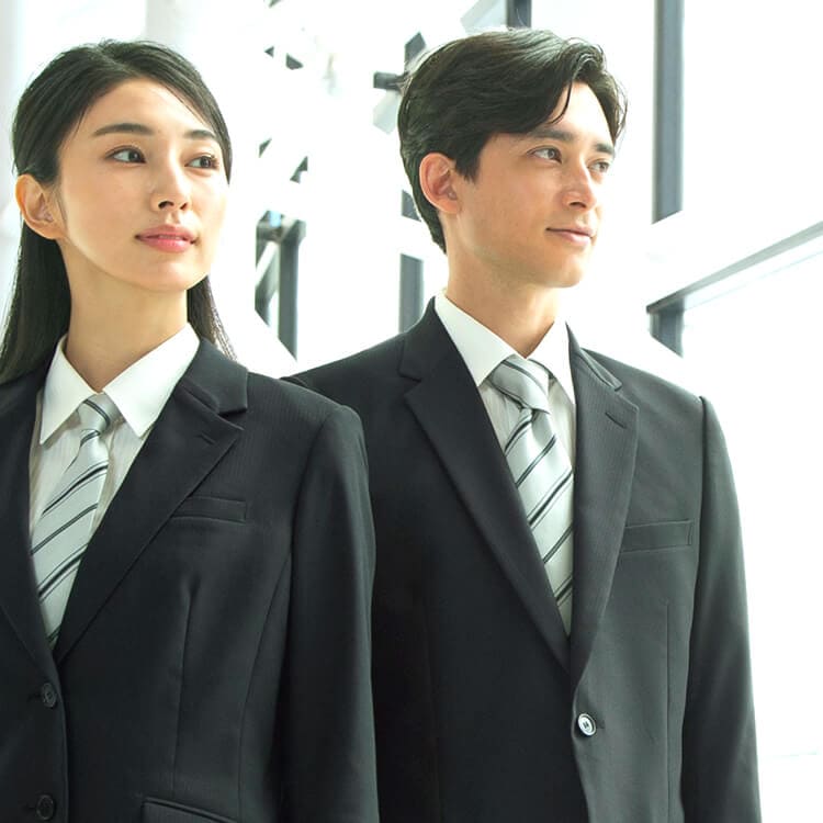 【飲食店制服ネクタイ】 ストライプ柄・ポリエステル100% 2色 ホテル/レストランユニフォーム