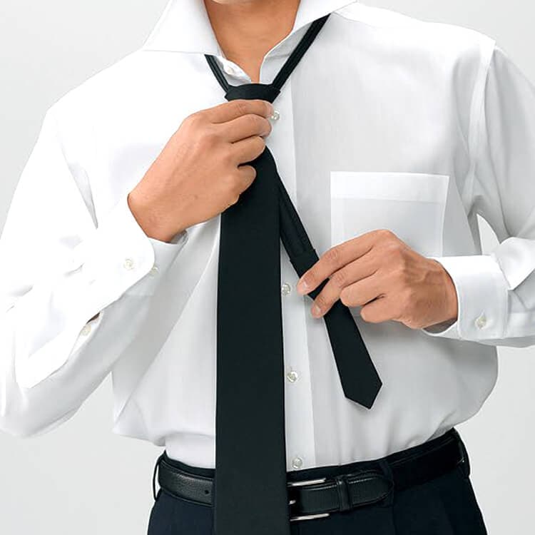 【ネクタイ ワンタッチ着脱】 無地・3色 飲食店制服 タクシー/バスドライバー