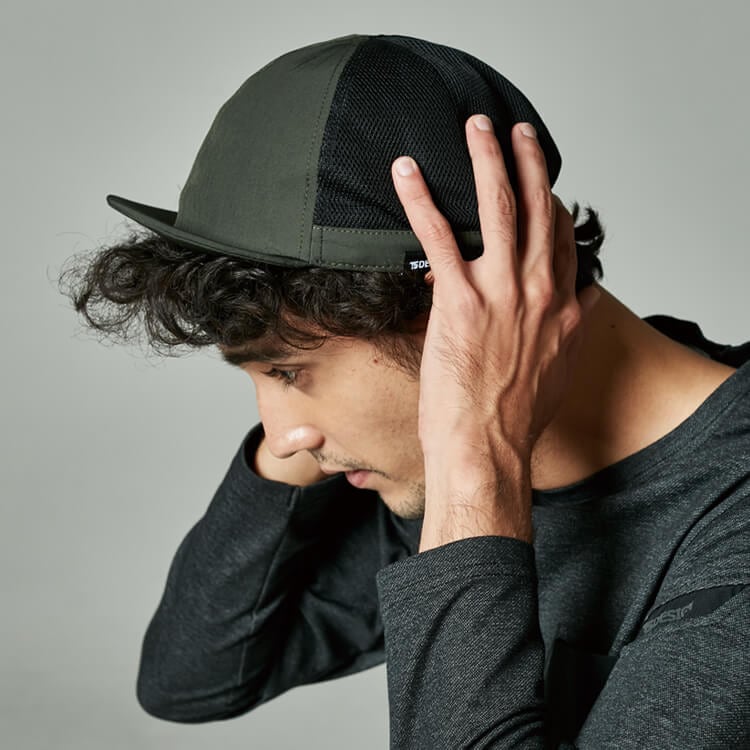 【作業帽子】 メッシュキャップ・ストレッチ・制電・フリー 3色  スタッフユニフォーム/TSデザイン (TOW84928)