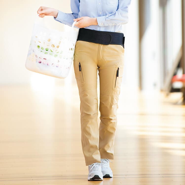 【作業ズボン 腰痛ベルト装着対応】 男女兼用・3S～6L 3色 ストレッチ 清掃員制服パンツ/運送配達ユニフォーム (IIS7895)