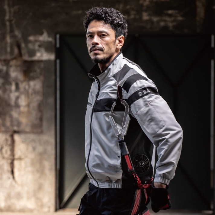 空調風神服ー ファン付きベスト・サンエス・バッテリーファンセット