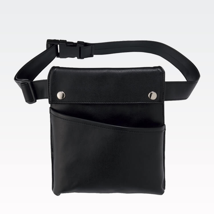 【看護師 ウエストポーチ】 ナース収納バッグ ブラック色