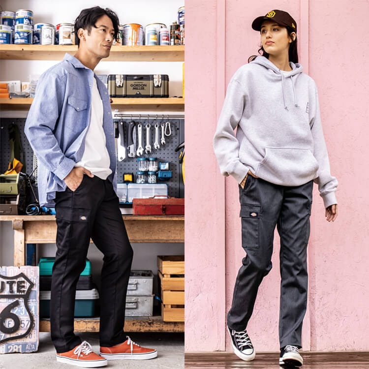 ディッキーズ作業着ズボンの通販－「サイドポケット付き」 作業服