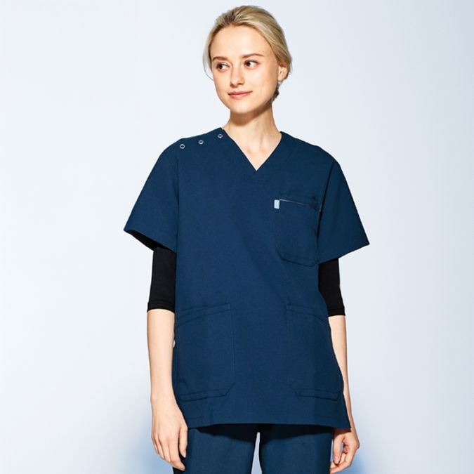 ２枚セット 【ミズノスクラブインナー 七分袖】 MIZUNO・レディース 白　黒　ネイビー   S～3L  女性医師/ナースアンダーウェア