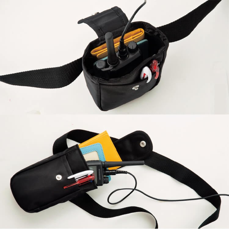 【インカムポーチ】 小物入れ・受付スタッフ収納・ホール制服ウエストポーチ   レストラン/ 飲食店