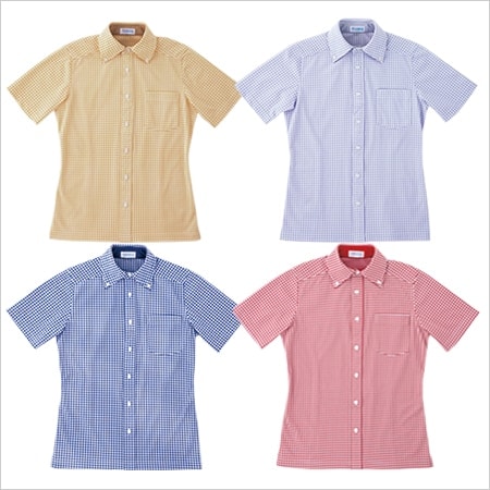 【清掃作業着ポロシャツ】 男女兼用 「かぶって着られる」　SS～5L /ビルメンユニフォーム