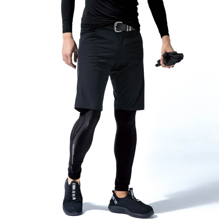 【作業服 ハーフパンツ】 2WAYストレッチ・吸汗速乾・接触冷感・SS～5L 4色  夏服/作業着半ズボン