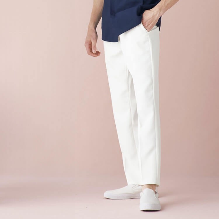 【ドクターパンツ メンズ】 赤SEKマーク・透け防止・ストレッチ・工業洗濯可 SS～5L 2色　エステ制服 メンズ/男性用