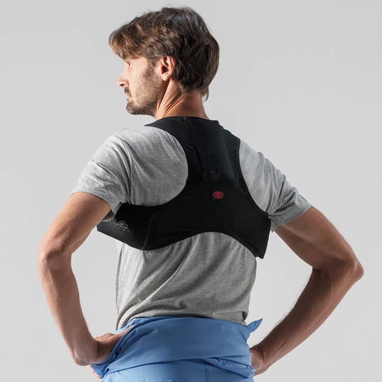 【アイスベスト 保冷剤付き】介護士の熱中症対策ウェア・男女兼用 /ブラック色