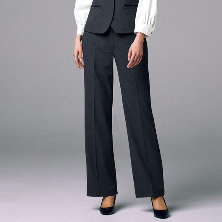 【事務服パンツ】2WAYストレッチ・吸汗速乾・ECO素材・ 5～17号 ブルー  チャコール 店舗制服/オフィスユニフォーム