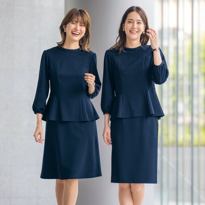 プルオーバー制服の通販－オフィスユニフォーム・シャドーチェック柄