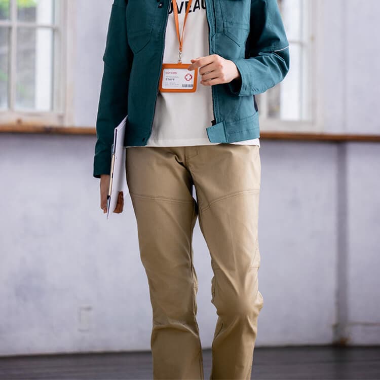 【作業服ズボンストレッチ】男女兼用・帯電防止  SS～6Ｌ 6色 作業用パンツ / 業務ユニフォーム