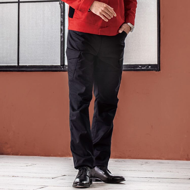 【作業服ズボンストレッチ】男女兼用「丈夫なツイル素材」帯電防止 SS～6Ｌ 6色 作業着パンツ / 業務用ユニフォーム