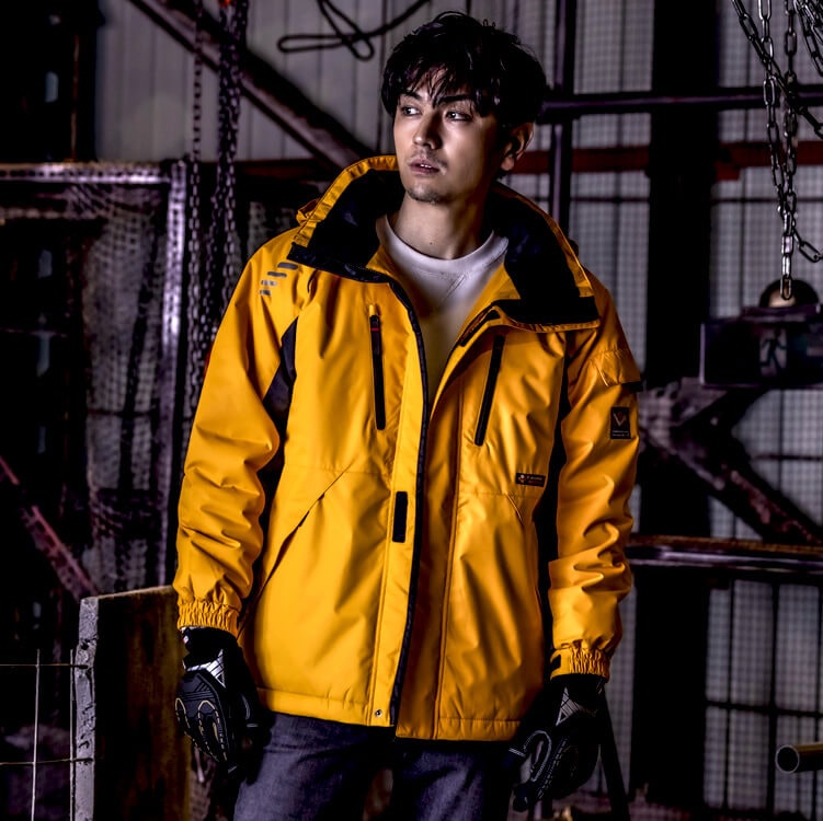 【防寒着 ジャケット】防水作業着「マイナス ‐30℃対応」 耐水圧5000mm フード取外し可  4色  S～5L / 冬用作業服