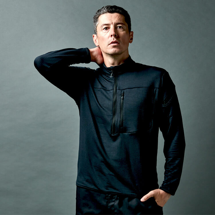 【作業服シャツ 長袖】秋冬・ハーフジップ「裏起毛」保温・ストレッチ  SS～6L 3色 作業着 / TSデザイン