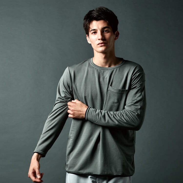 【作業着インナー 冬】男女兼用・保温「裏起毛」ストレッチ  SS～6L 3色  作業服 / TSデザイン