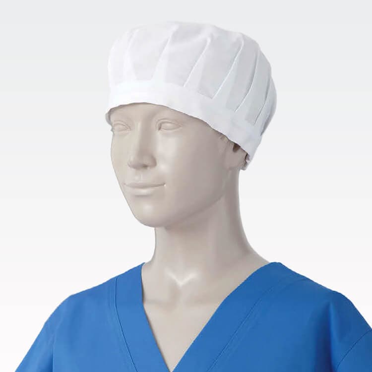 【手術用帽子 綿100%】男女兼用「2枚1組」フリーサイズ  看護師  医師/ オペ着