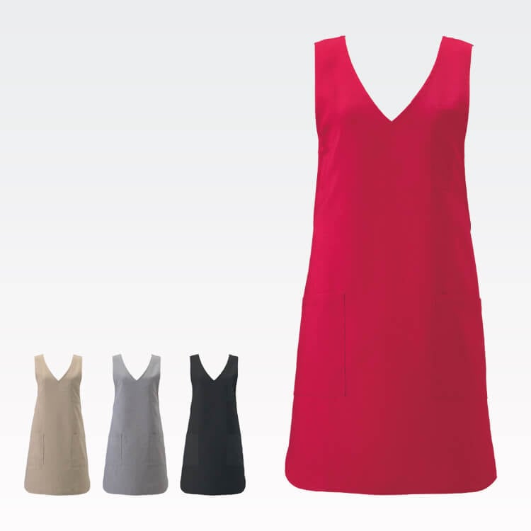 【エステ エプロン】 「水をはじく素材」  フリーサイズ  4色  ネイルサロン/施術用ウェア