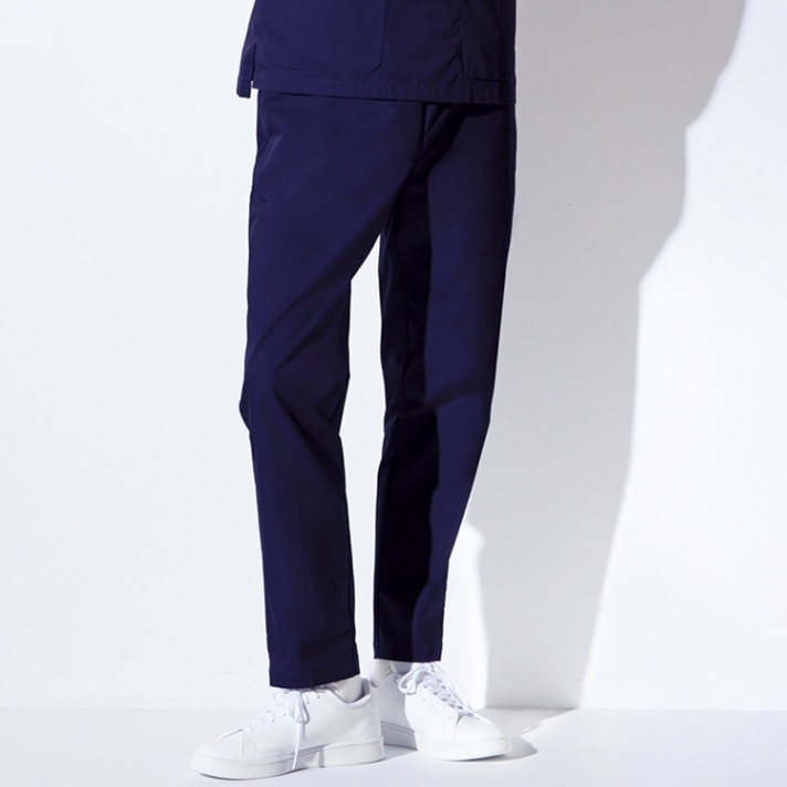 【スクラブパンツ メンズ】「ストレッチ & 抗菌」 S～3L 5色 医療白衣ズボン / 看護師ユニフォーム 男性用