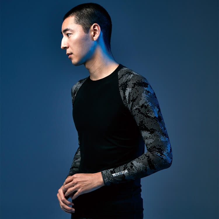 【コンプレッションインナー夏用】軽量・接触冷感「-10℃の体感温度差を実現」高通気・全身消臭メッシュ仕様・UVカット S～3L ブラック色 / 現場作業服