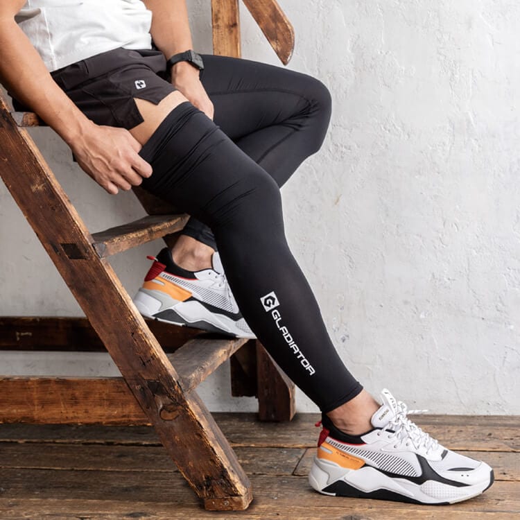 【レッグカバー作業着 夏用】男女兼用「涼しい 接触冷感の素材」吸汗速乾・消臭・UVカット F XL 3色 / コンプレッション