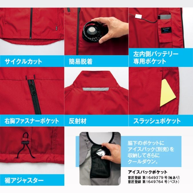空調服 スターターキット｜ファン付きベスト・25V バッテリーファン