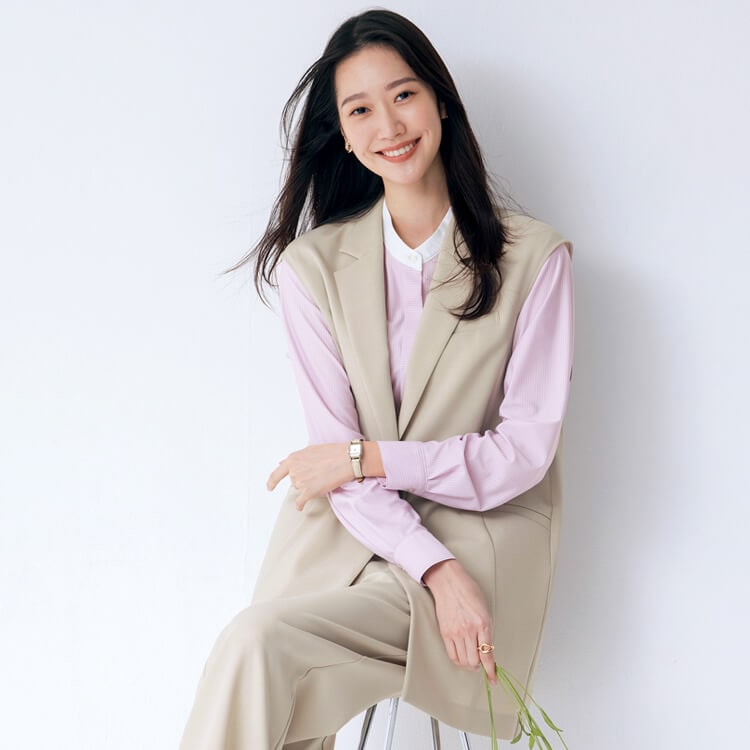 【オフィス制服ロングベスト】オールシーズン「抗菌＆消臭」ストレッチ・ECO SS～3L 全3色/ジェーンパッカー