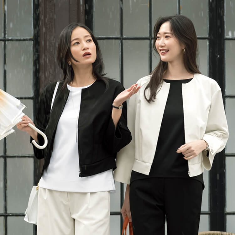 【オフィス制服ジャケット】オールシーズン「撥水素材で雨の日も快適に」ストレッチ・透け防止 SS～3L 全2色 /ジェーンパッカー