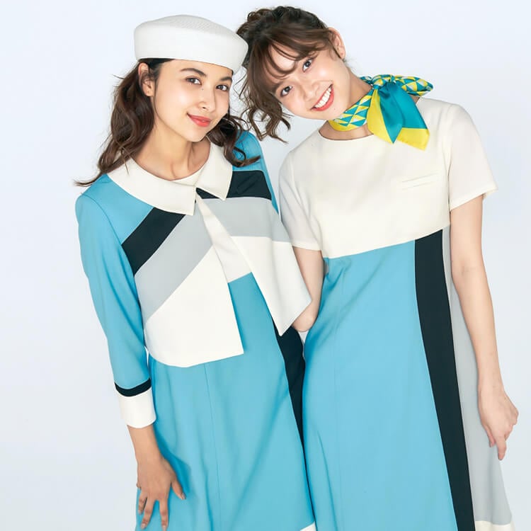 【インフォメーション制服 ジャケット】夏向き「白生地 防汚加工」全2色  5～13号 / ショールームユニフォーム