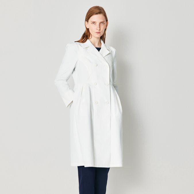 【ドクターコート レディース】SEK制菌・透け防止・ストレッチ・UVケア　SS～3L / 医療用白衣