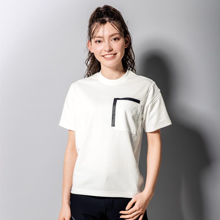 【Ｔシャツ作業着】男女兼用・ストレッチ「ヘビーウェイト」吸汗速乾  SS～5L 3色 / 作業ユニフォーム