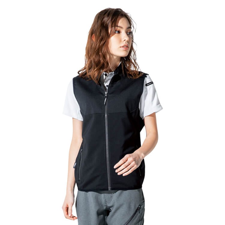 【カラーベスト】男女兼用 「軽量＆ストレッチ素材」SS～5L 帯電防止 6色 イベント/作業ユニフォーム