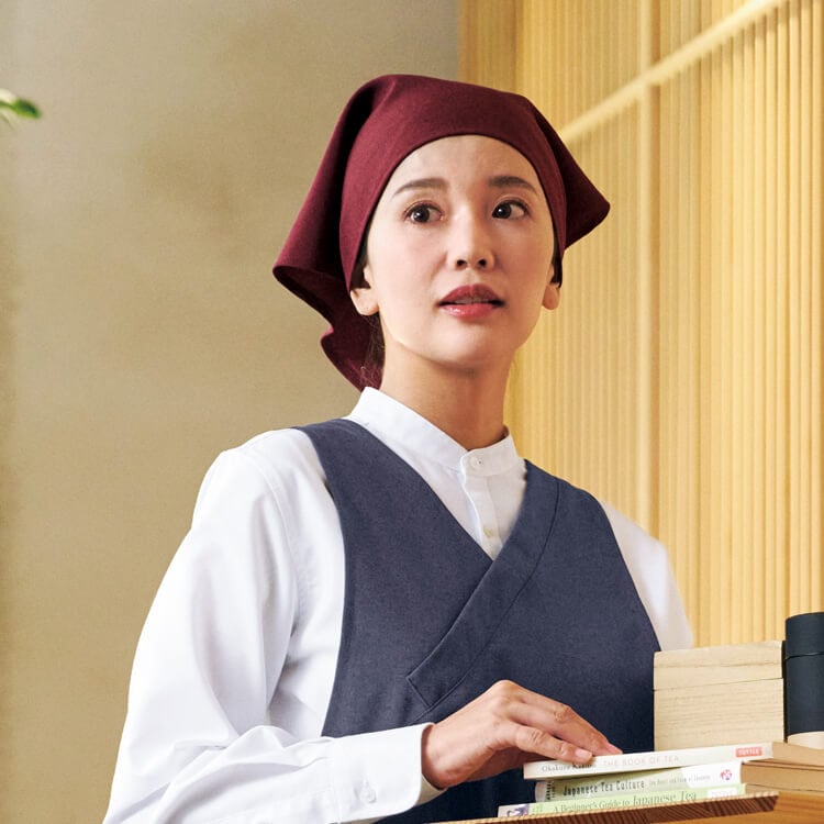 【三角巾】フリーサイズ「型崩れしにくい素材」5色  業務用/飲食店ユニフォーム (BOMFA9464)