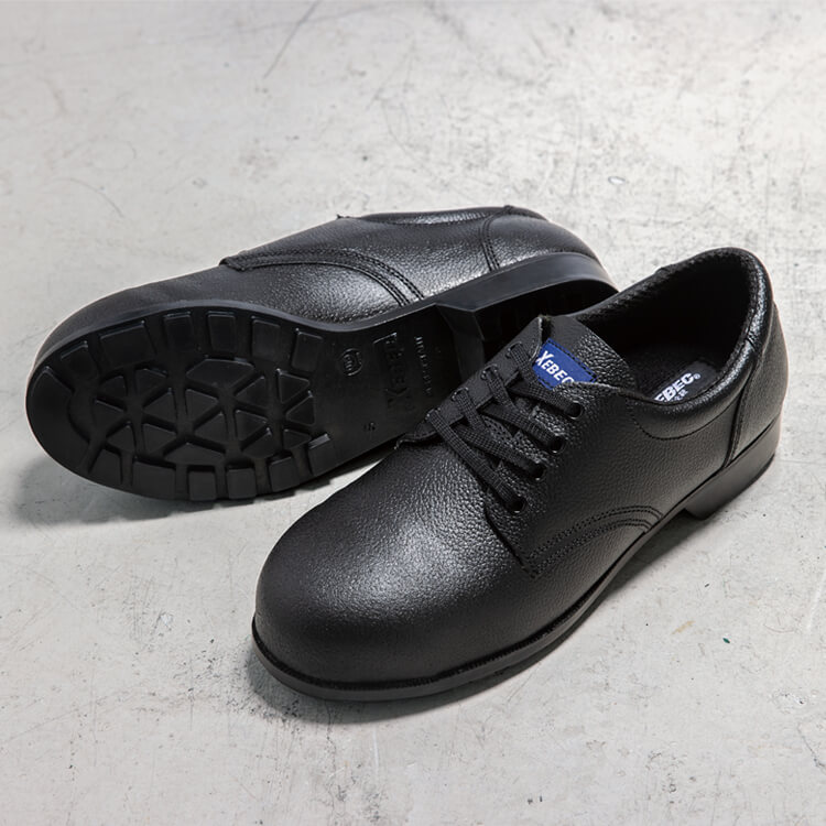 【安全靴 ローカット】JIS規格適合「熱や薬品に強いゴム素材 一層底」鋼製先芯　24～29cm ブラック色 製造工場/作業靴 