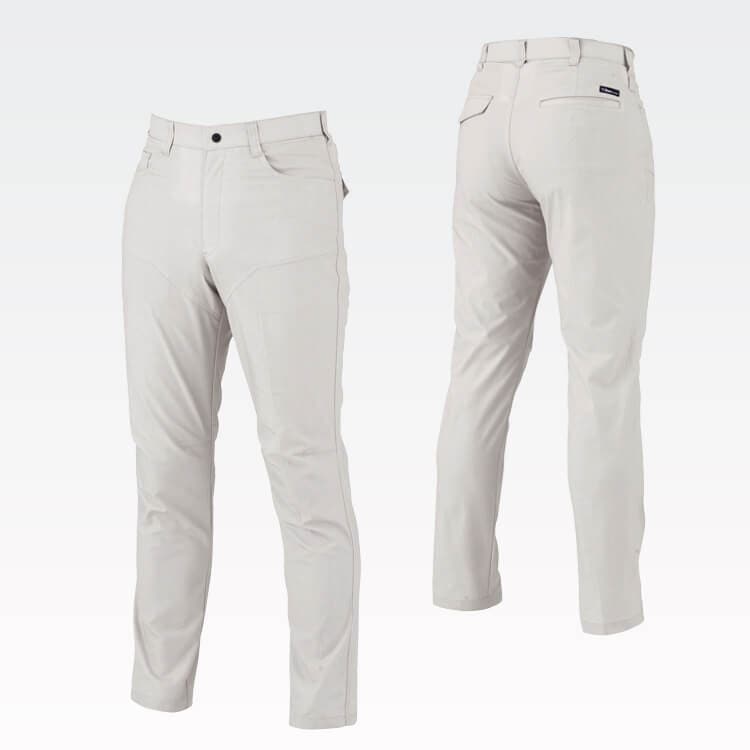 【作業服ズボン 夏用】メンズ「伸長率17.8% 快適ストレッチ」JIS制電・吸汗速乾 W70～120cm 4色 / エコマーク認定