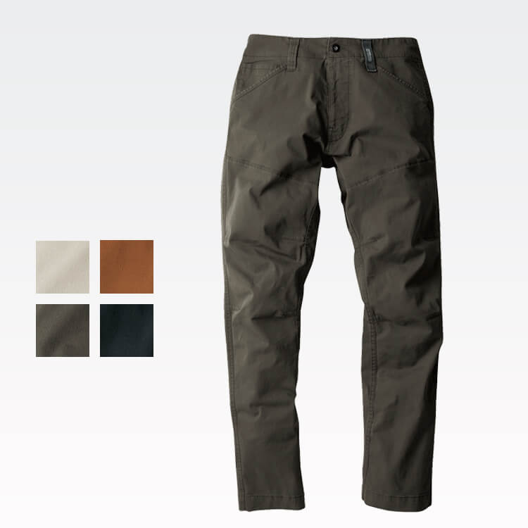 【作業服ズボン メンズ】夏用・ストレッチ「伸長率22％」丈夫なファスナー・綿98％ S～6L 4色 / 作業ユニフォーム
