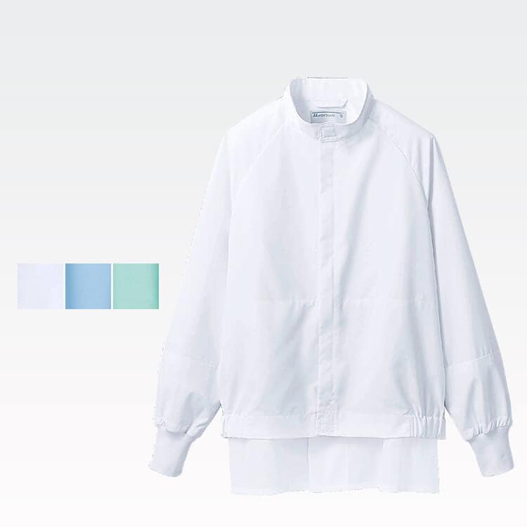 【食品工場作業着】男女兼用・制菌「清涼素材 高温環境向き」HACCP対応 S～4L 3色  衛生白衣/工場ユニフォーム