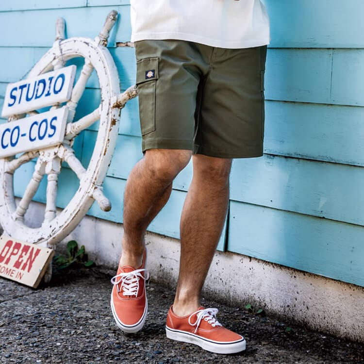 【作業服ハーフパンツ】男女兼用・ストレッチ 6色 XS～3XL ショートパンツ作業着 / ディッキーズ