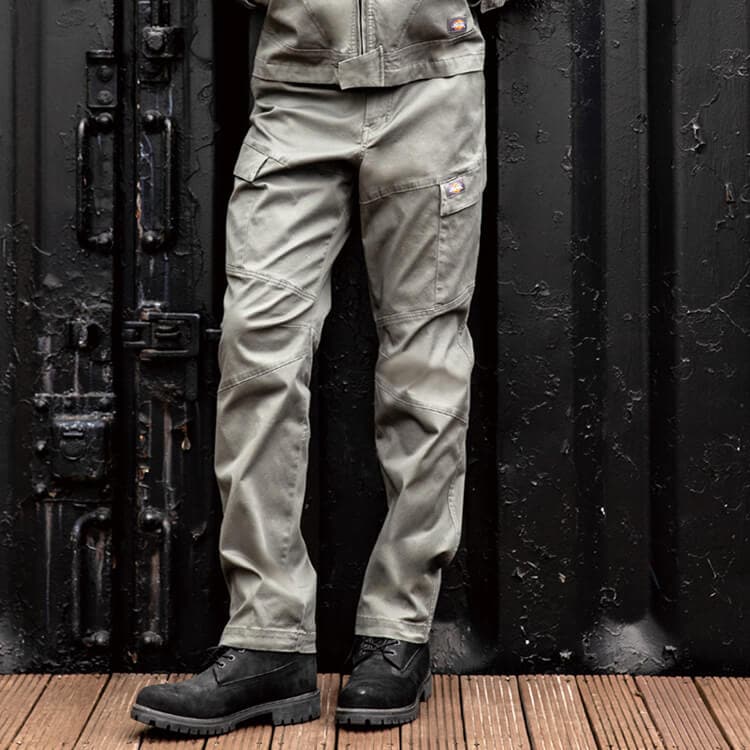 【ディッキーズ作業着ズボン】男女兼用・オールシーズン「ストレッチ 伸長率17％」3色 SS～6L / 作業ユニフォーム