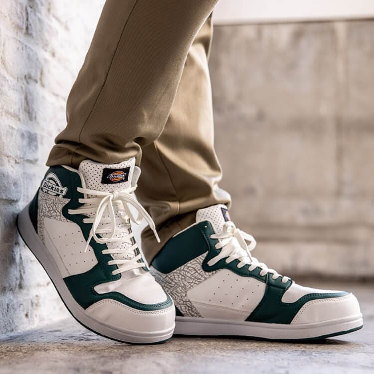 【ディッキーズ安全靴】ミドルカット「鋼製先芯」3色　24.5～28.0㎝ / セーフティーシューズ