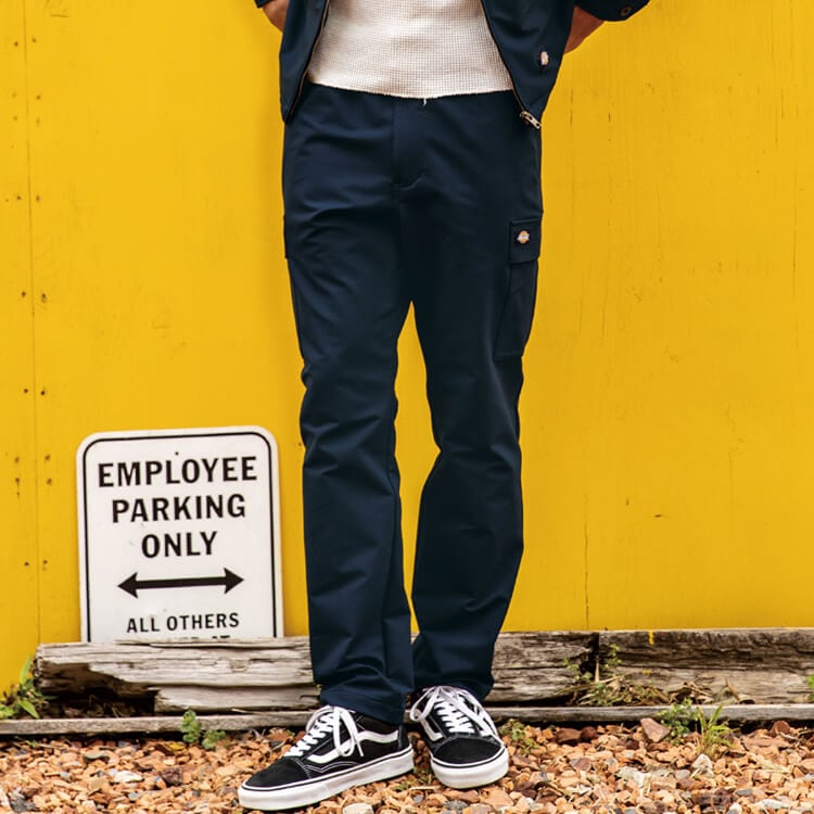 【ディッキーズ作業着パンツ】男女兼用・オールシーズン「ジャージみたいな作業服ズボン」テーパード型・4色 XS～3XL 