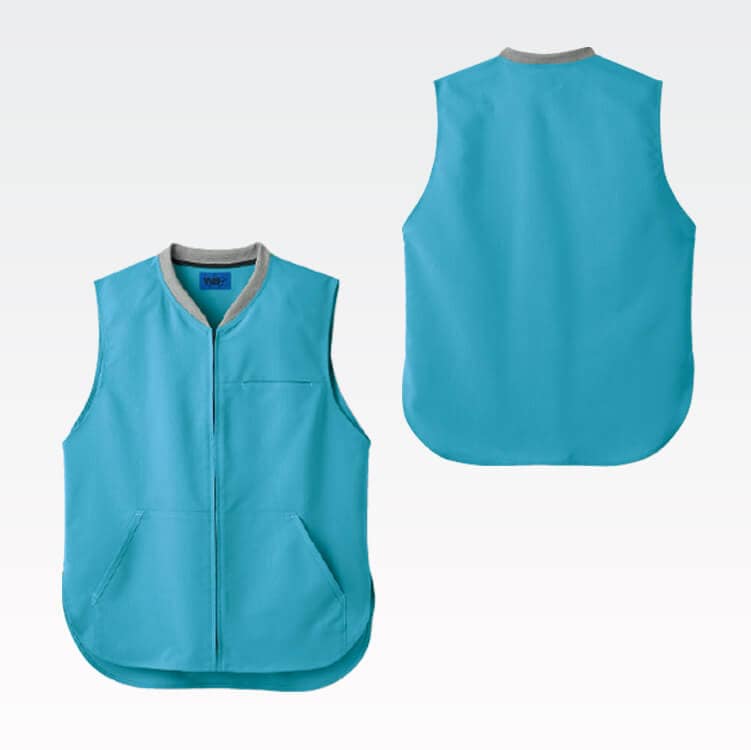 【清掃員制服ベスト】男女兼用「防汚＆消臭」2色 SS～4L / ビルメンテナンスユニフォーム  (SEL6410)