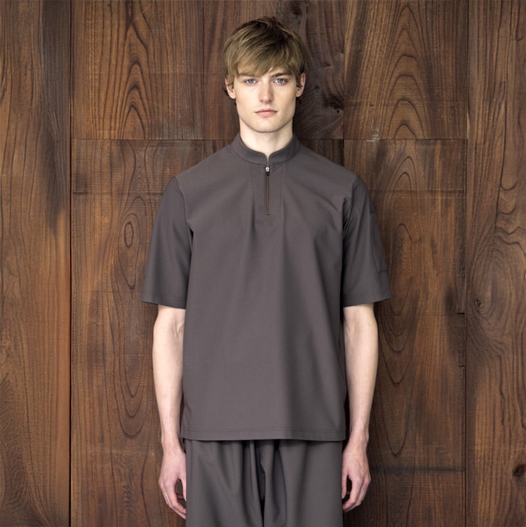 【レストラン制服半袖】男女兼用「漂白剤に強い素材」SS～3L  5色 / 飲食店ユニフォーム (HYS1966)