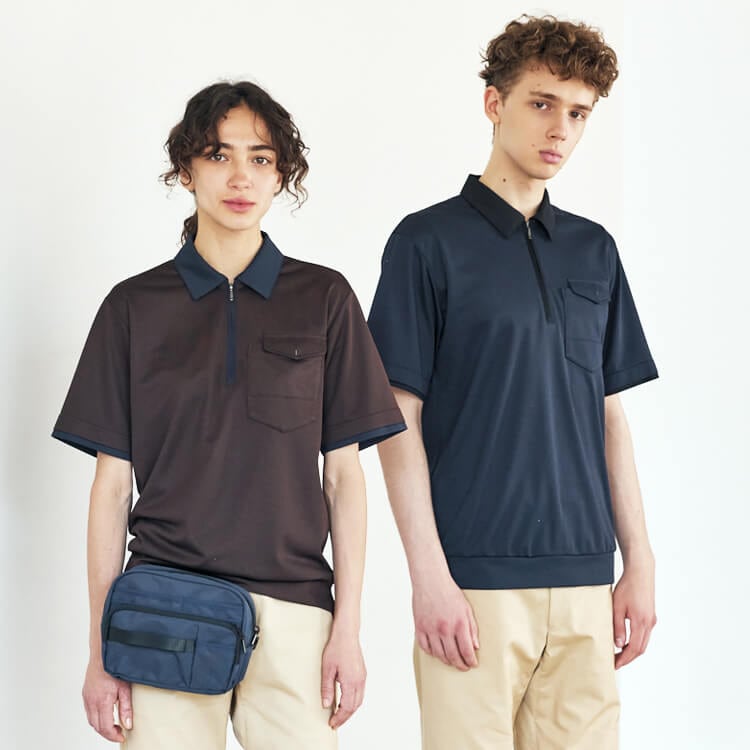 【飲食店ポロシャツ 】男女兼用・耐塩素加工「色落ちに強い素材」ストレッチ・吸汗速乾 SS～5L 3色 / 業務用ユニフォーム